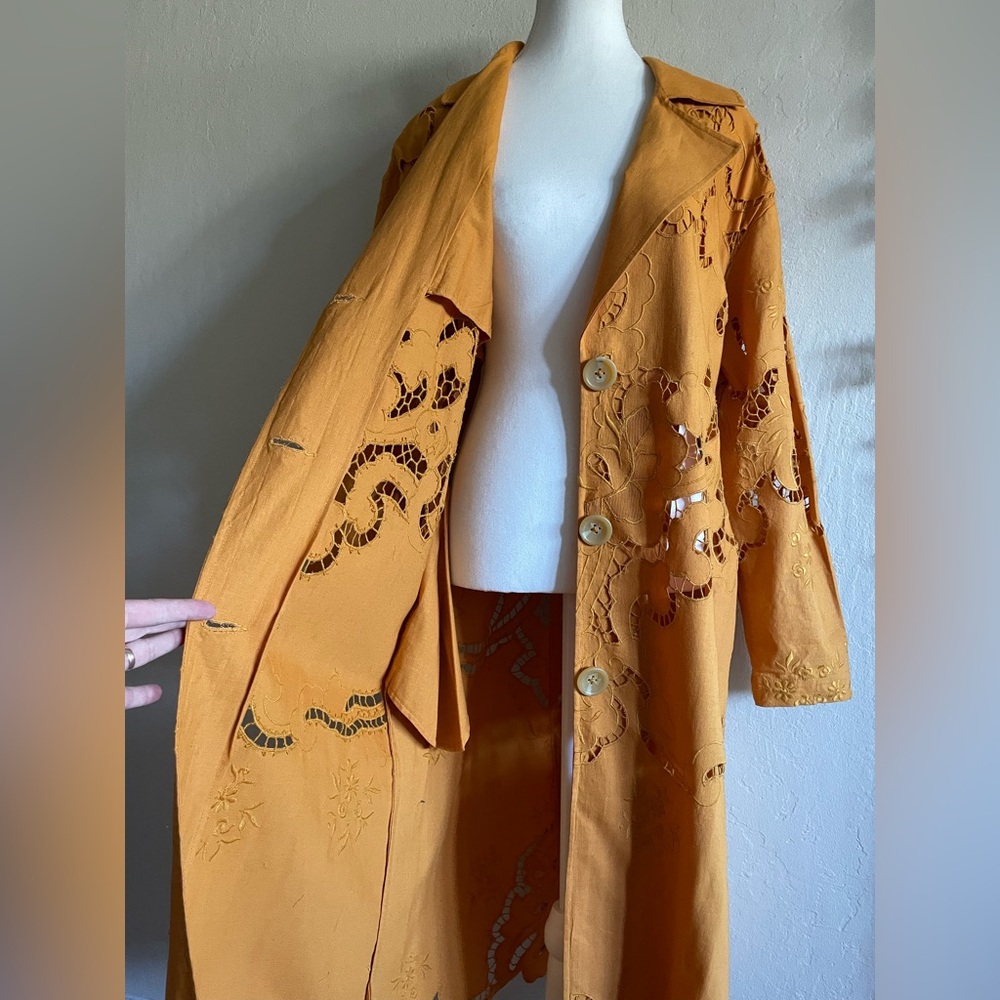 Free People embroidered trench - Picture 13 of 17